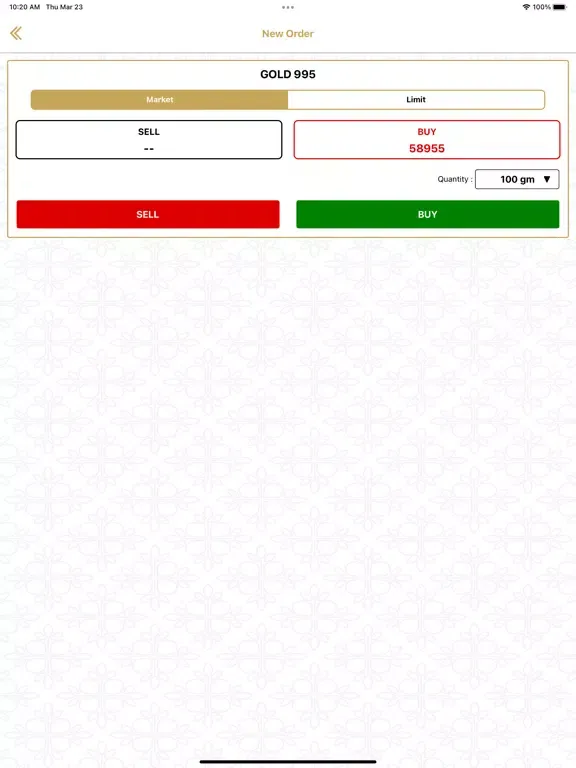 Ảnh chụp màn hình của Shree Jainam Jewels iPad 