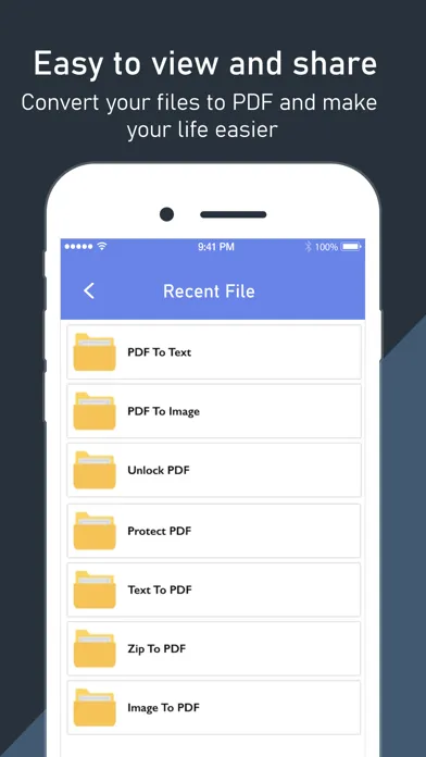 PDF Converter App. Screenshots