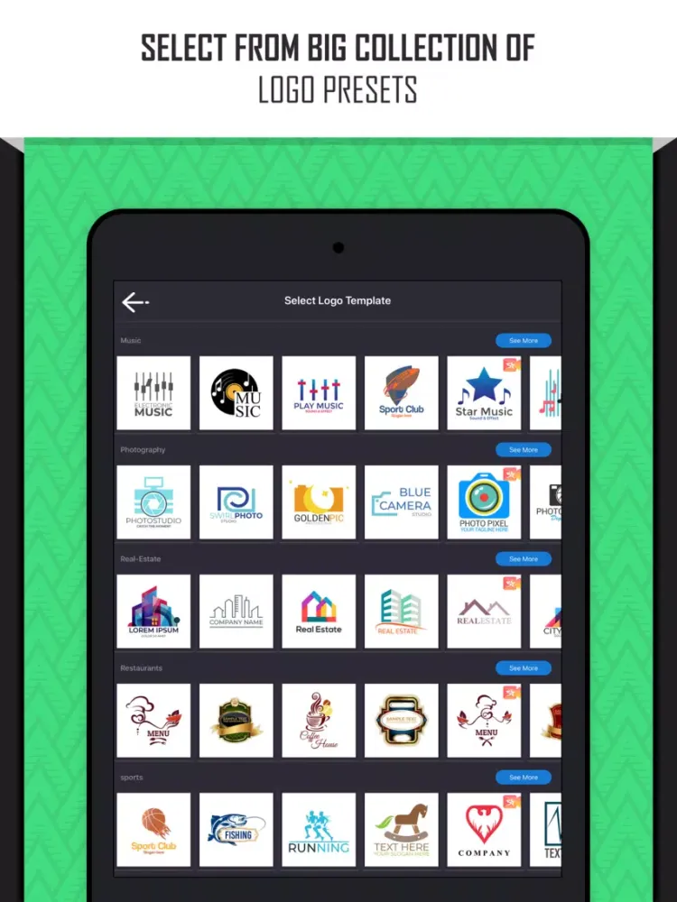 Captures d'écran de Logo Maker: Create a Design iPad 