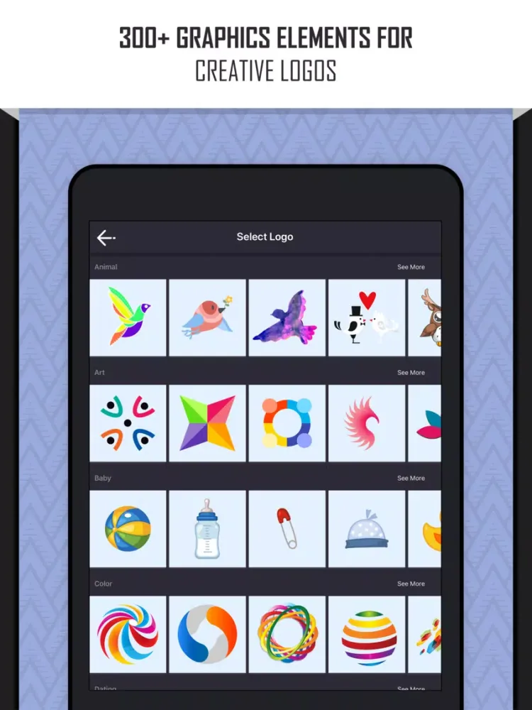 Captures d'écran de Logo Maker: Create a Design iPad 