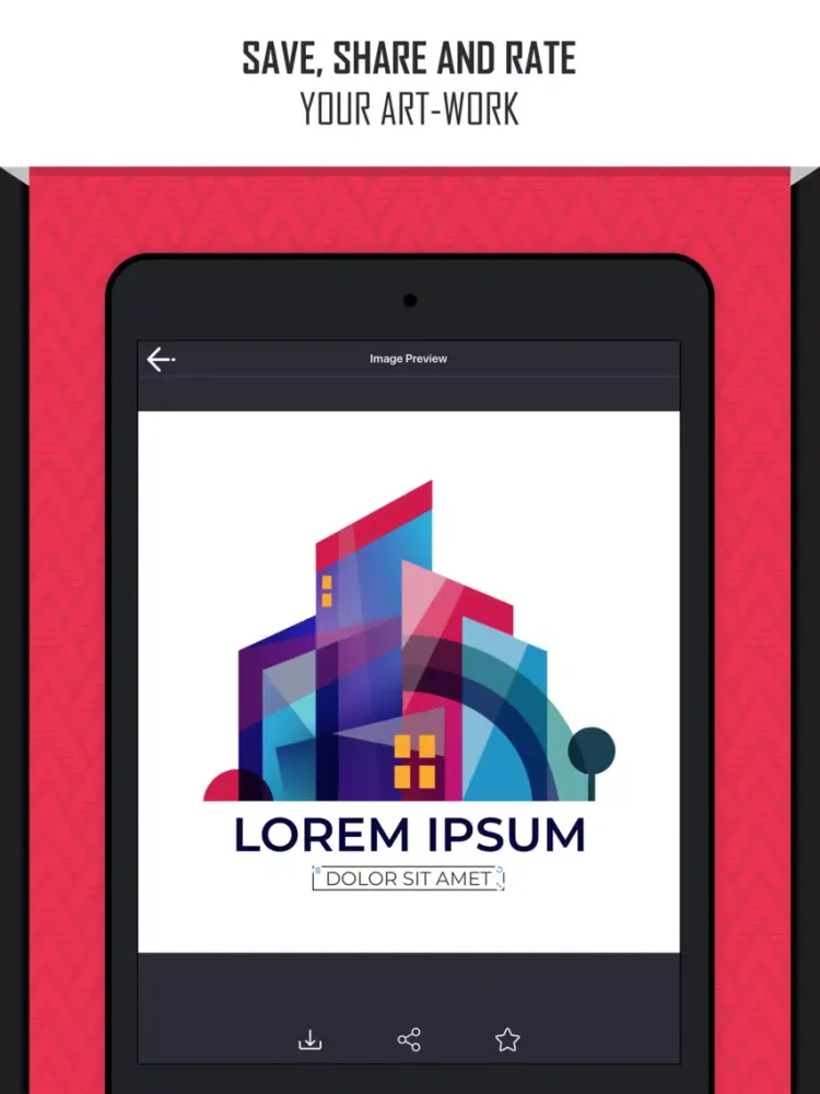 Captures d'écran de Logo Maker: Create a Design iPad 