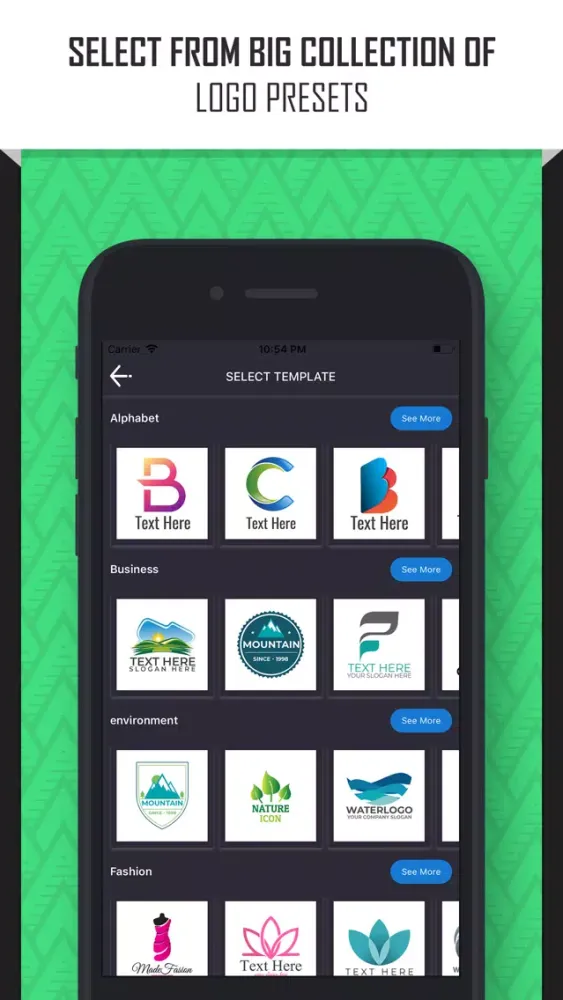 Captures d'écran de Logo Maker: Create a Design