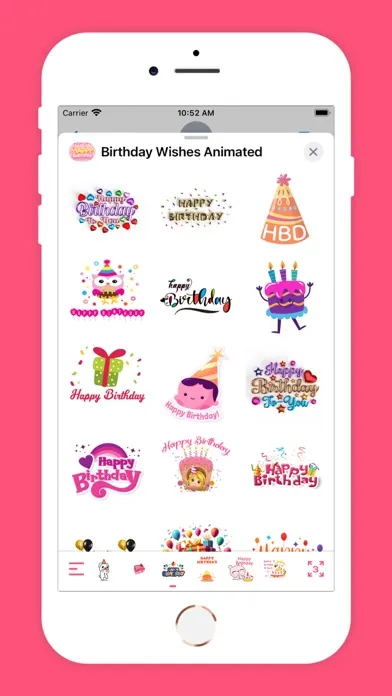 Capturas de tela do Birthday Wishes Animated