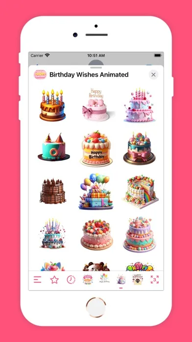 Capturas de tela do Birthday Wishes Animated