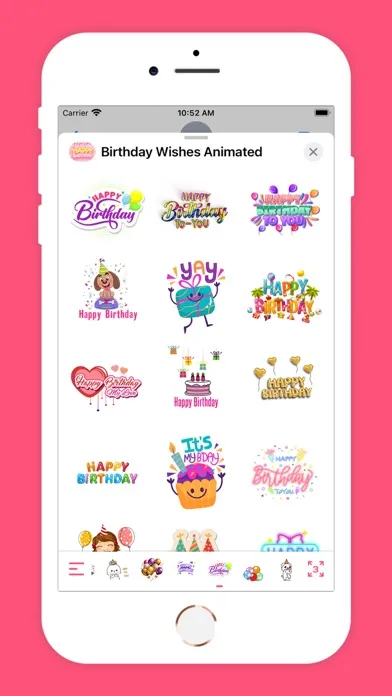 Capturas de tela do Birthday Wishes Animated