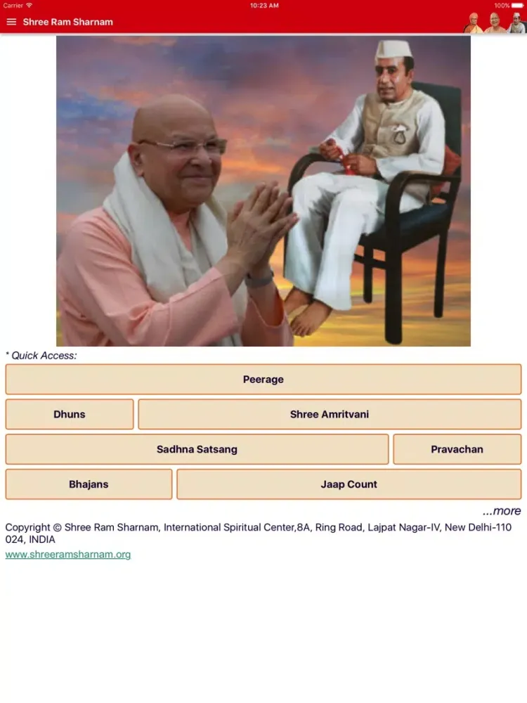 Shree Ram Sharnam iPad  Screenshots