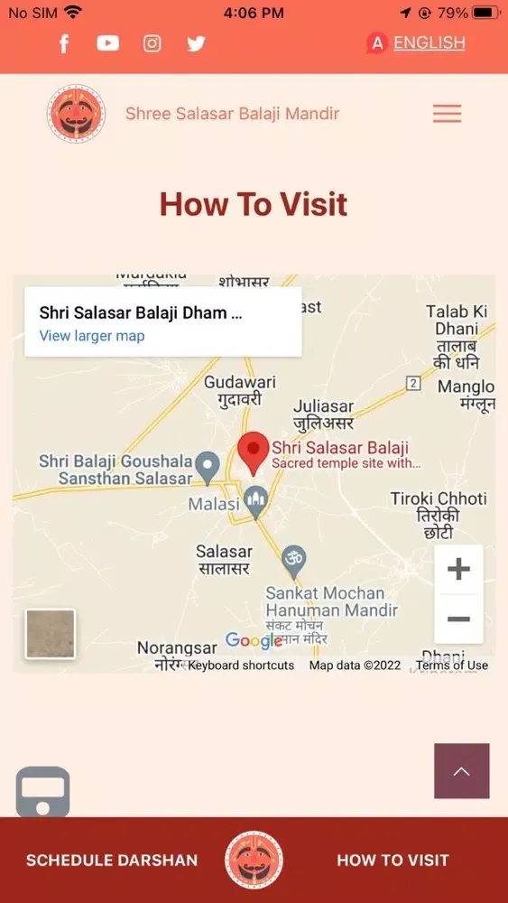 ภาพหน้าจอของ Shree Salasar Balaji Mandir