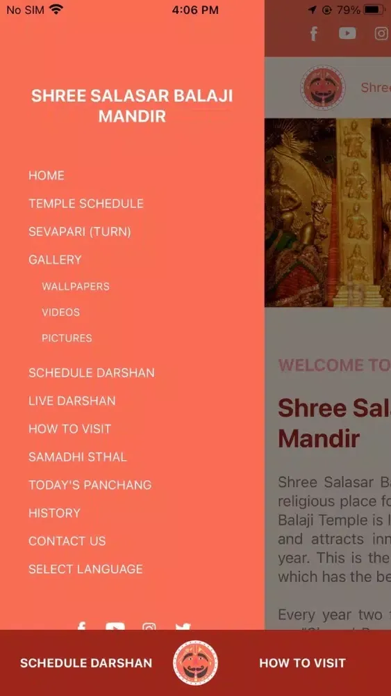 ภาพหน้าจอของ Shree Salasar Balaji Mandir
