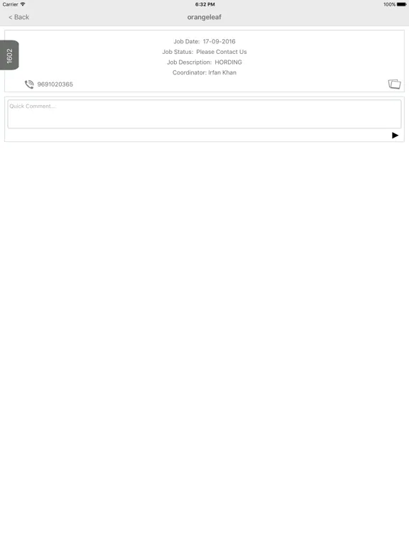 Capturas de tela do orangeleaf iPad 