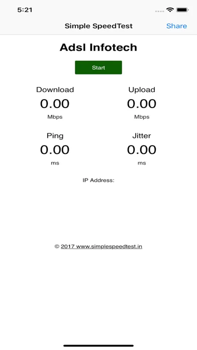 Simple SpeedTest Screenshots