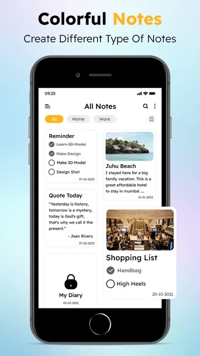 Notebook - Notes and Lists سکرین شاٹس