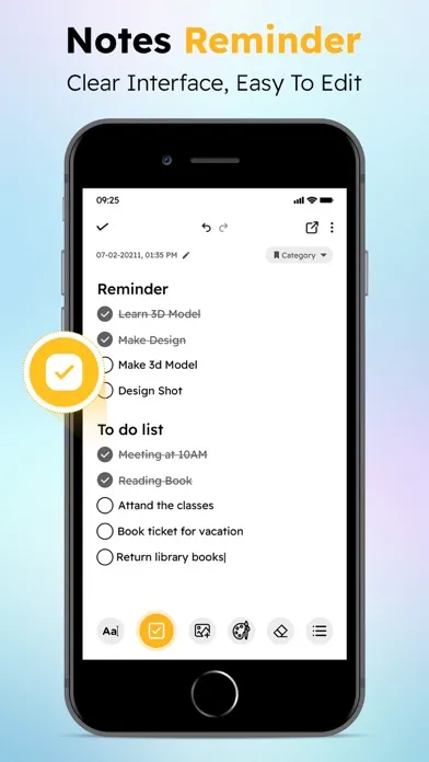Notebook - Notes and Lists سکرین شاٹس