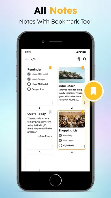 Notebook - Notes and Lists سکرین شاٹس
