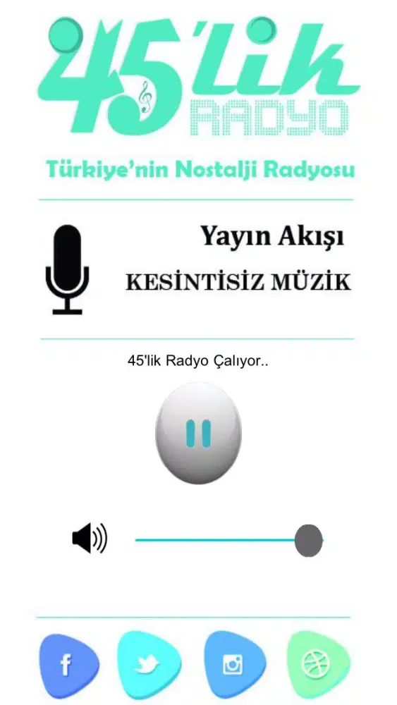 Radyo45lik - Türkiye'nin Nostalji Radyosu स्क्रीनशॉट