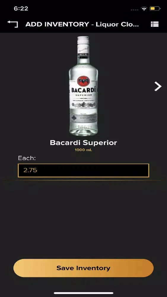 Shrinkage - Bar Inventory Screenshots