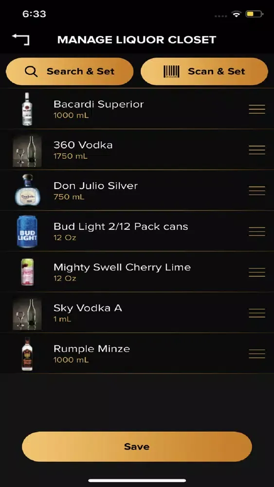 Shrinkage - Bar Inventory Screenshots