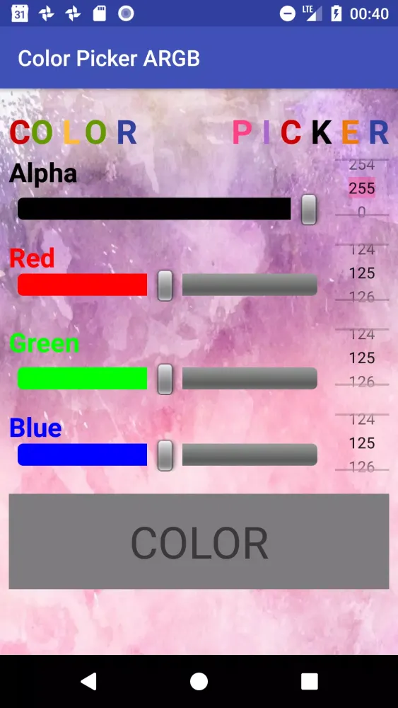 Color Picker Ekran Görüntüleri