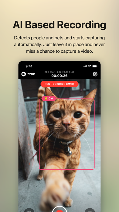 Capturas de tela do Long-time Video Camera TOTOC