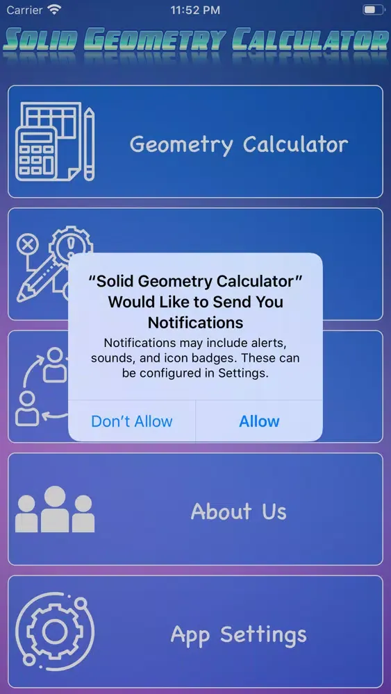 Solid Geometry Calculator Screenshots