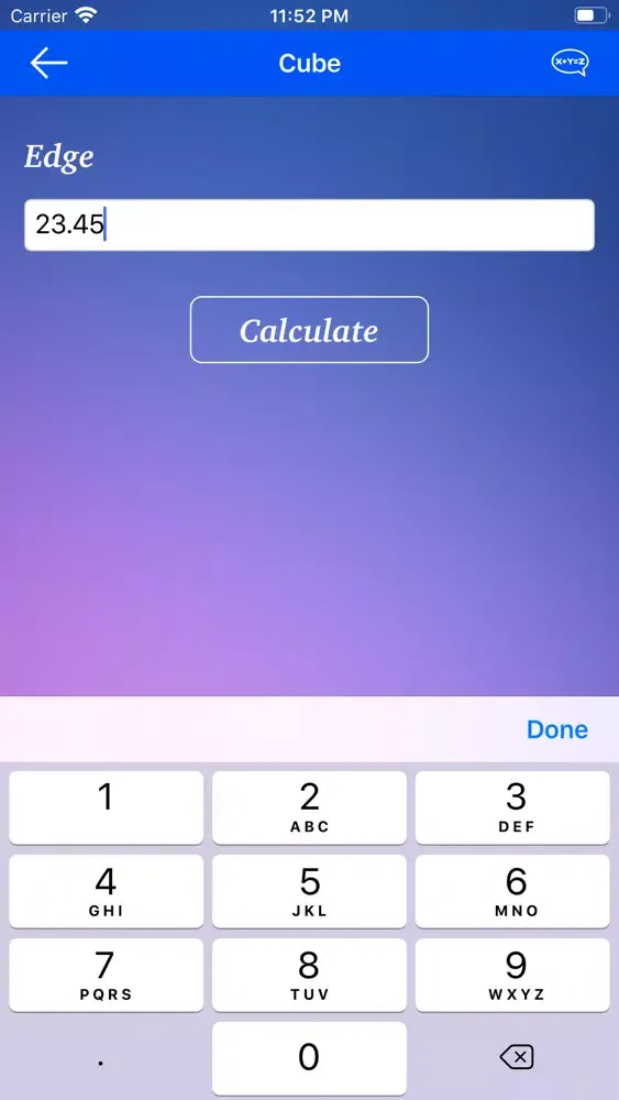 Solid Geometry Calculator Screenshots