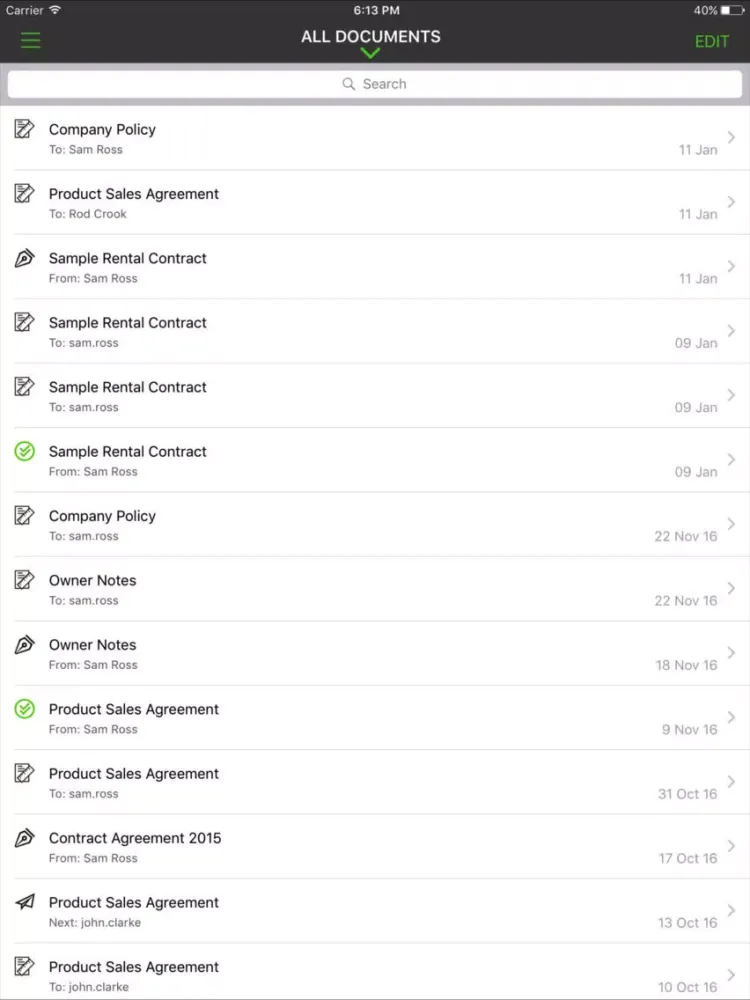 Zrzuty ekranu SHub60app iPad 