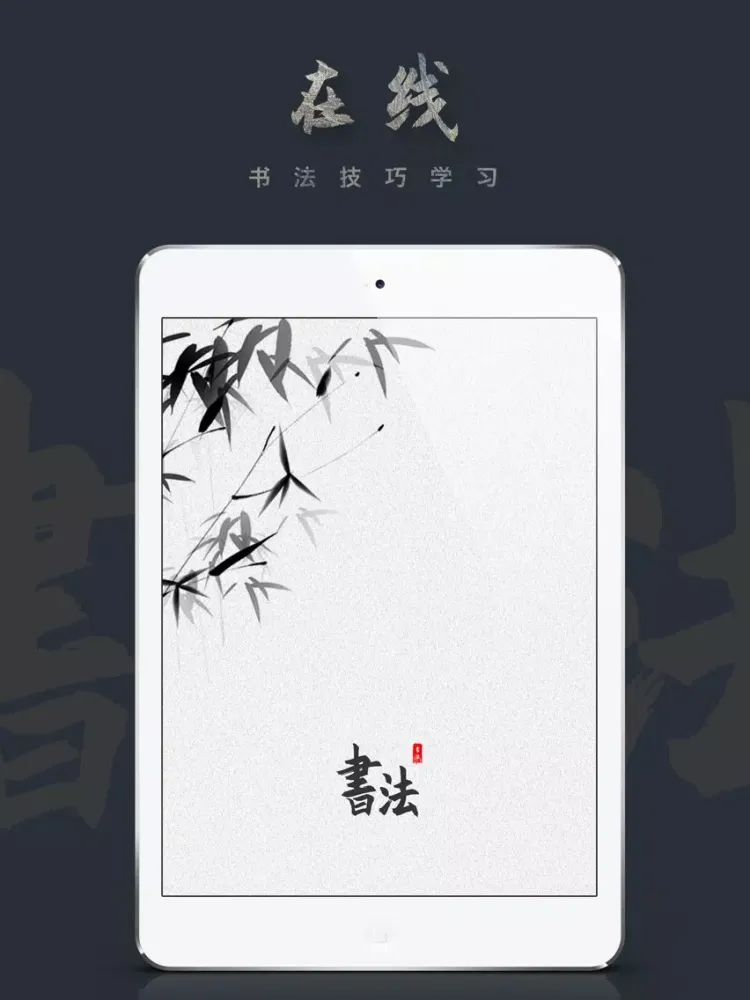 Ảnh chụp màn hình của 中华书法大全-硬笔书法碑帖临摹临帖技巧 iPad 