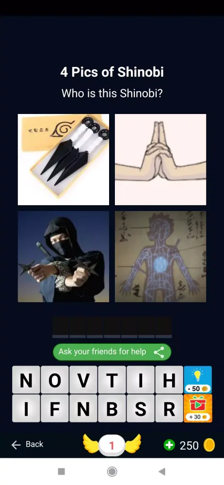 4 Pics 1 Shinobi part 1 سکرین شاٹس