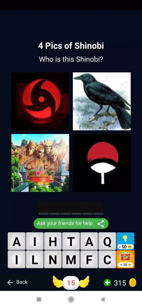 4 Pics 1 Shinobi part 1 سکرین شاٹس