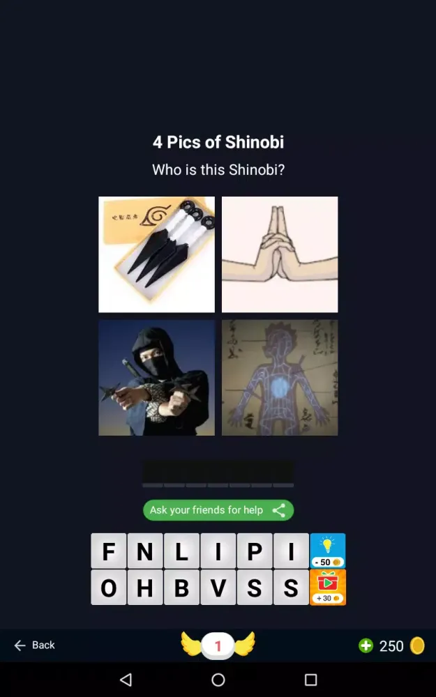 4 Pics 1 Shinobi part 1 سکرین شاٹس