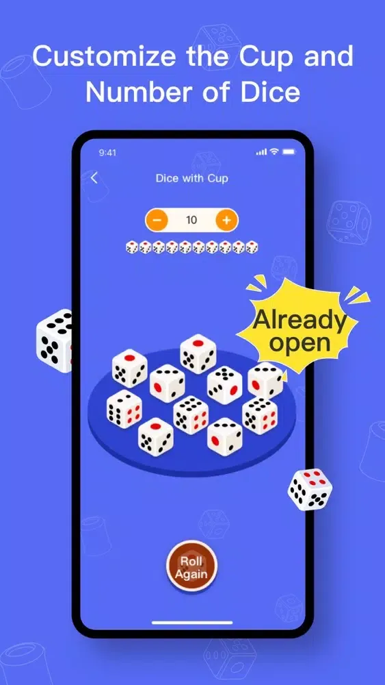 ภาพหน้าจอของ Random Dice-Dice Roller App