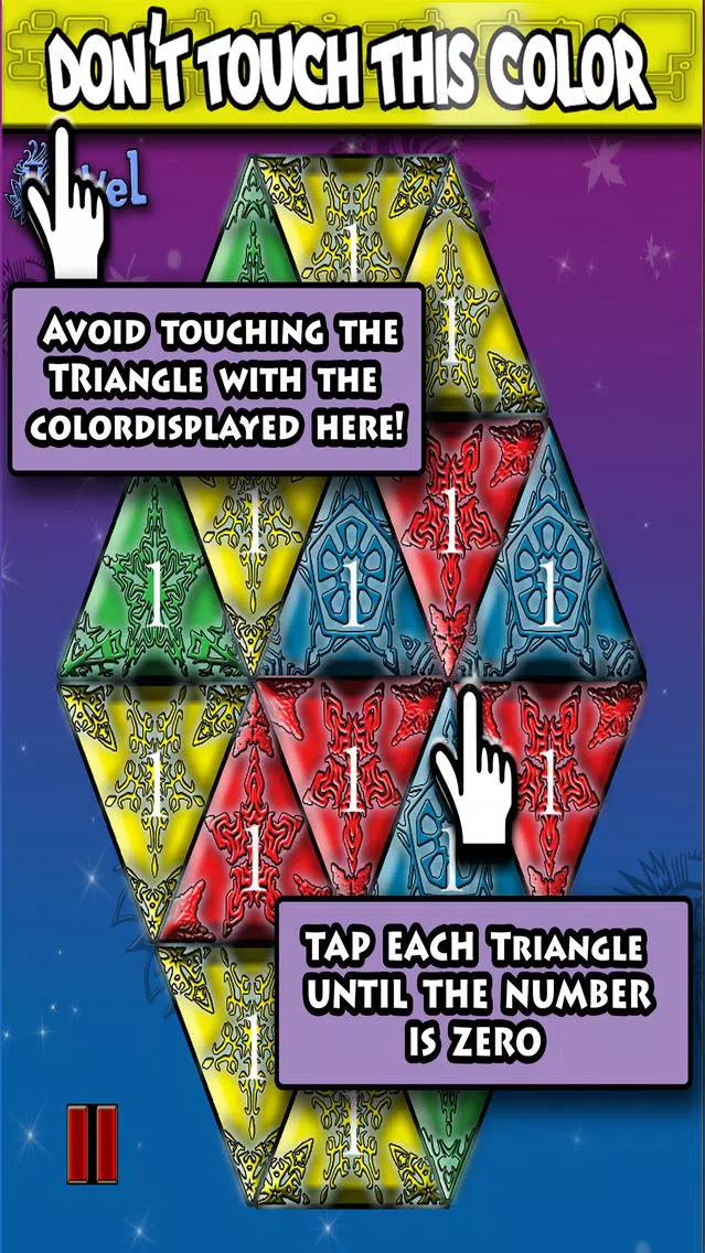 Colors Skip - Triangle Challenge 스크린샷