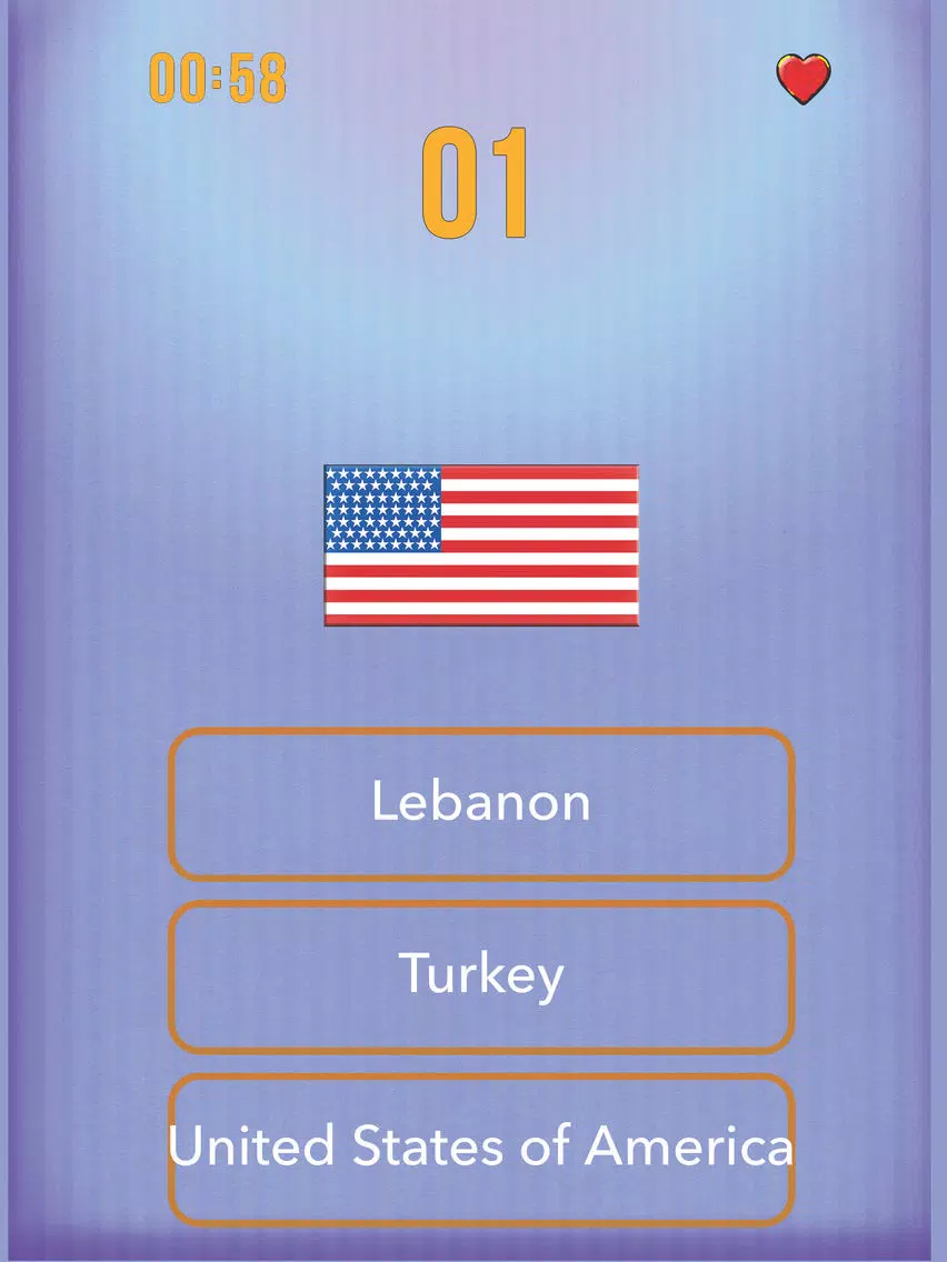 Guess the Flag - World tour iPad 應用截圖