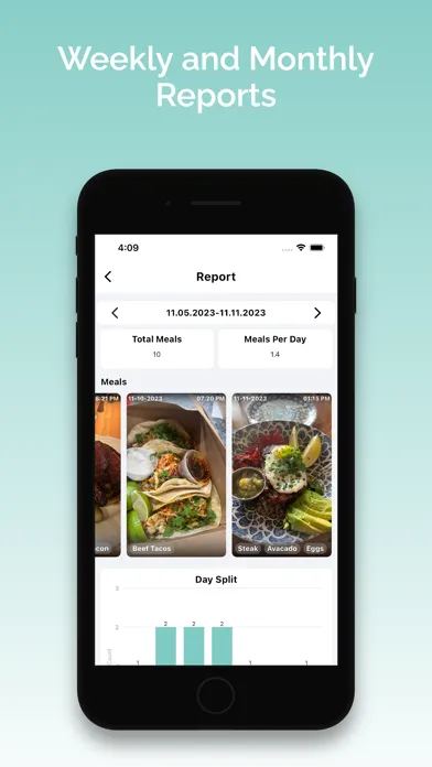 Tangkapan layar Shutterbite: Photo Food Diary
