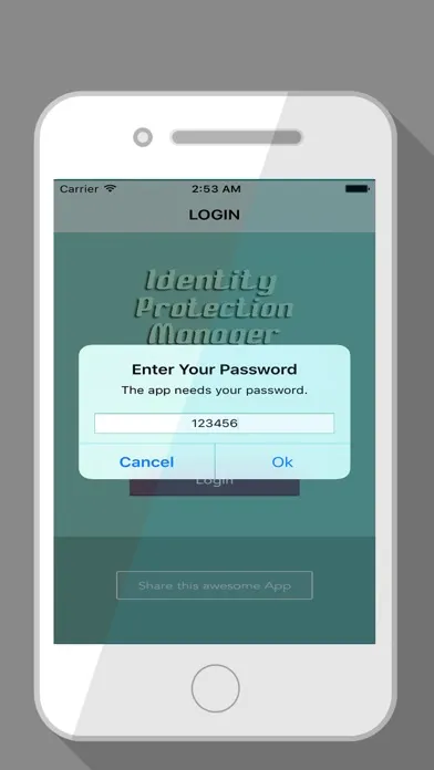 Zrzuty ekranu Identity Protection Manager - Keep Login Code Safe