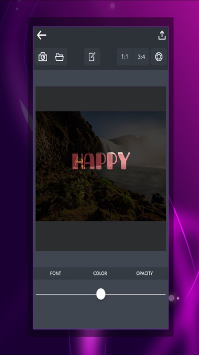 Tangkapan skrin Text Mask - Font Editing Tool