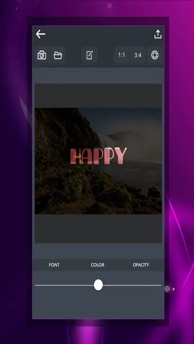 Screenshot di Text Mask - Font Editing Tool
