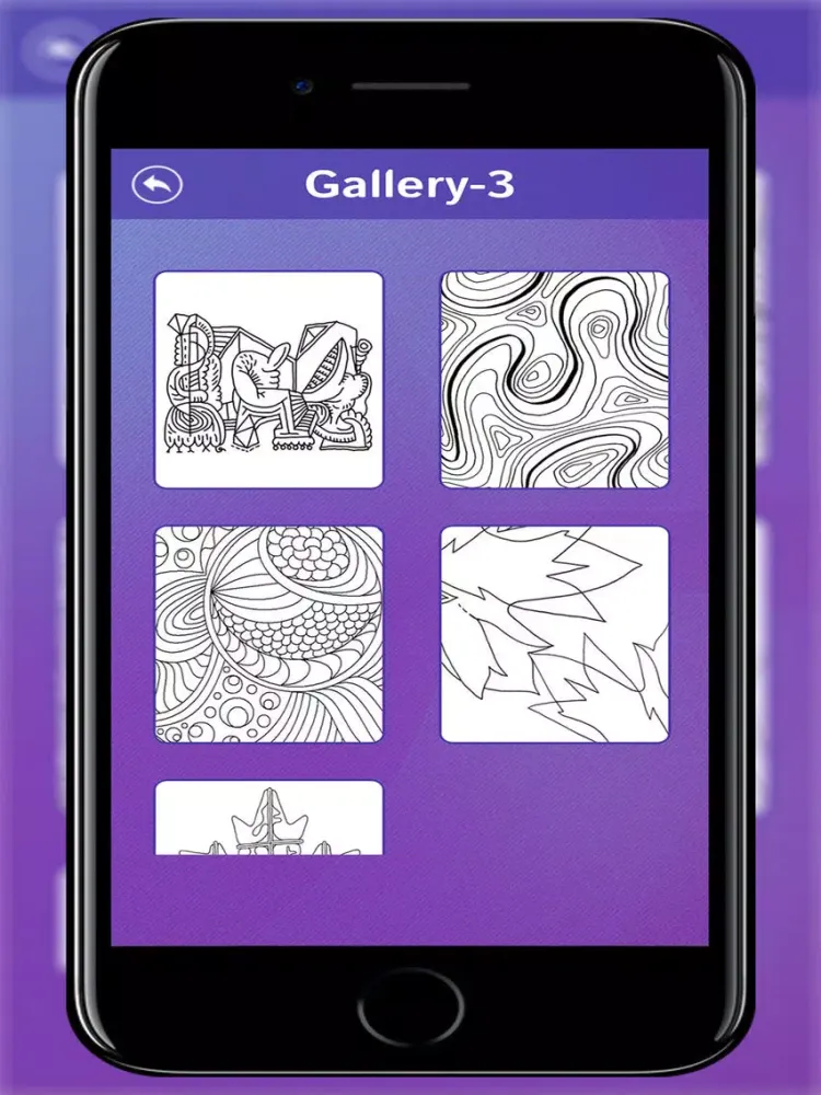 Abstract Artworks - Adults Coloring Art Pages iPad  Screenshots