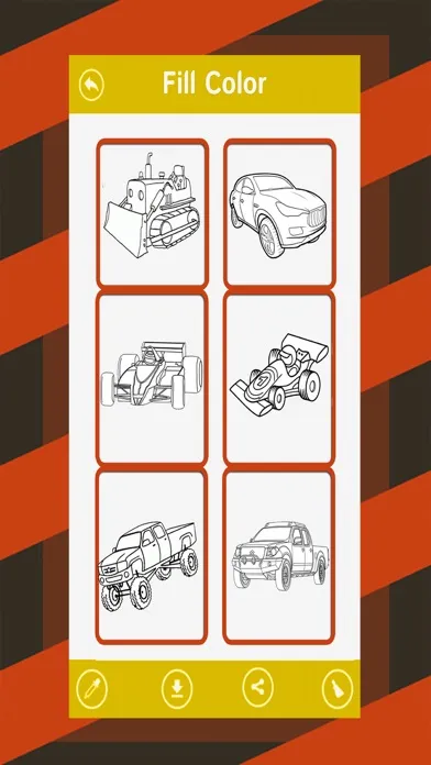 Captures d'écran de Dream Car Coloring Book - Toddlers Painting Pages