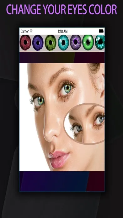 Capturas de pantalla de Girls Eye Changer - Replace Eye Color With Various Color Effects