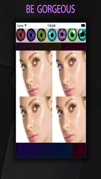 Capturas de pantalla de Girls Eye Changer - Replace Eye Color With Various Color Effects