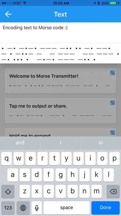 Morse Transmitter 스크린샷