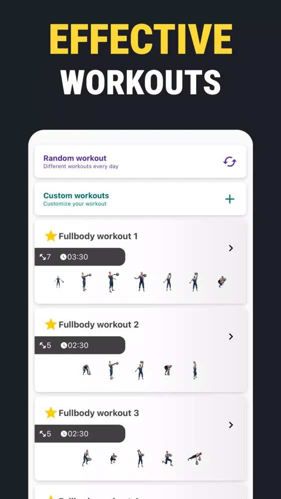 Kettlebell workouts for home Screenshots