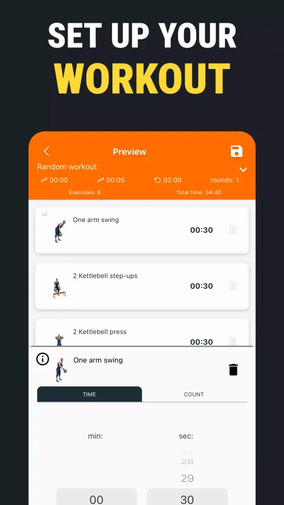 Kettlebell workouts for home Screenshots