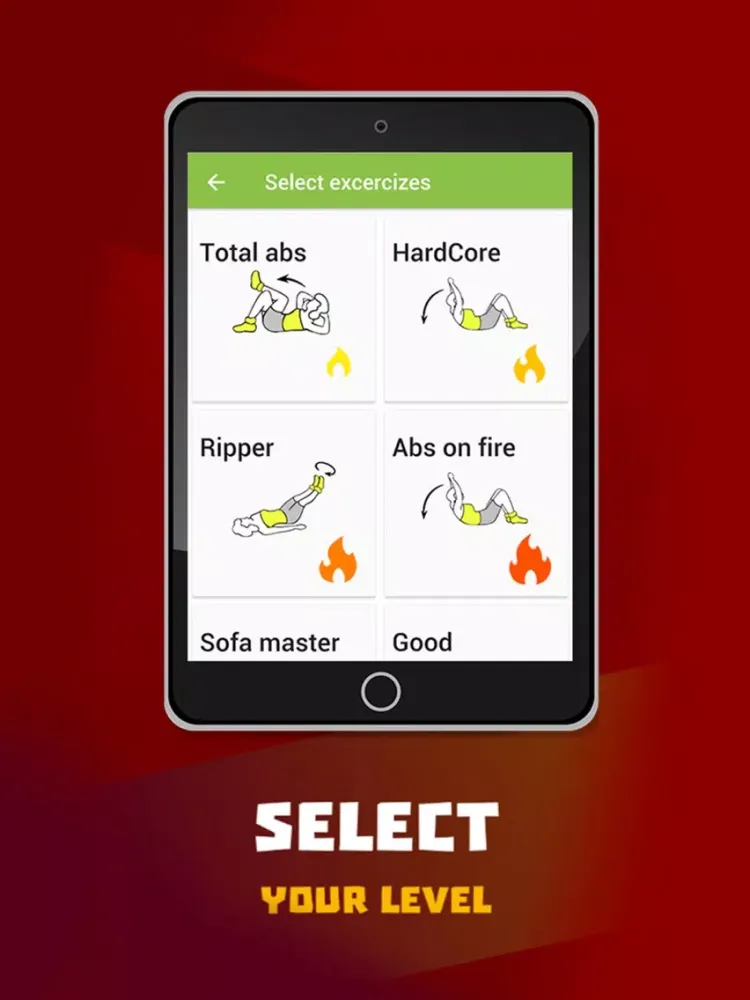 Скриншоты Abs workout PRO iPad 