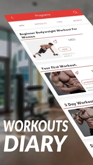 GT Gym Trainer workout log 스크린샷