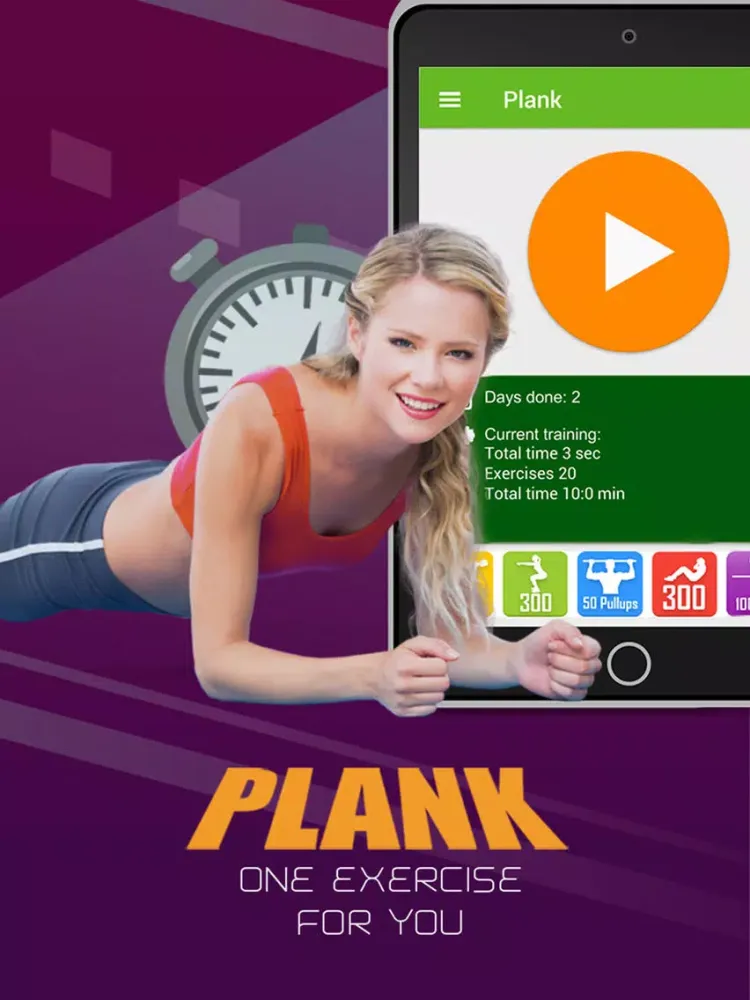 Plank workout PRO iPad 應用截圖