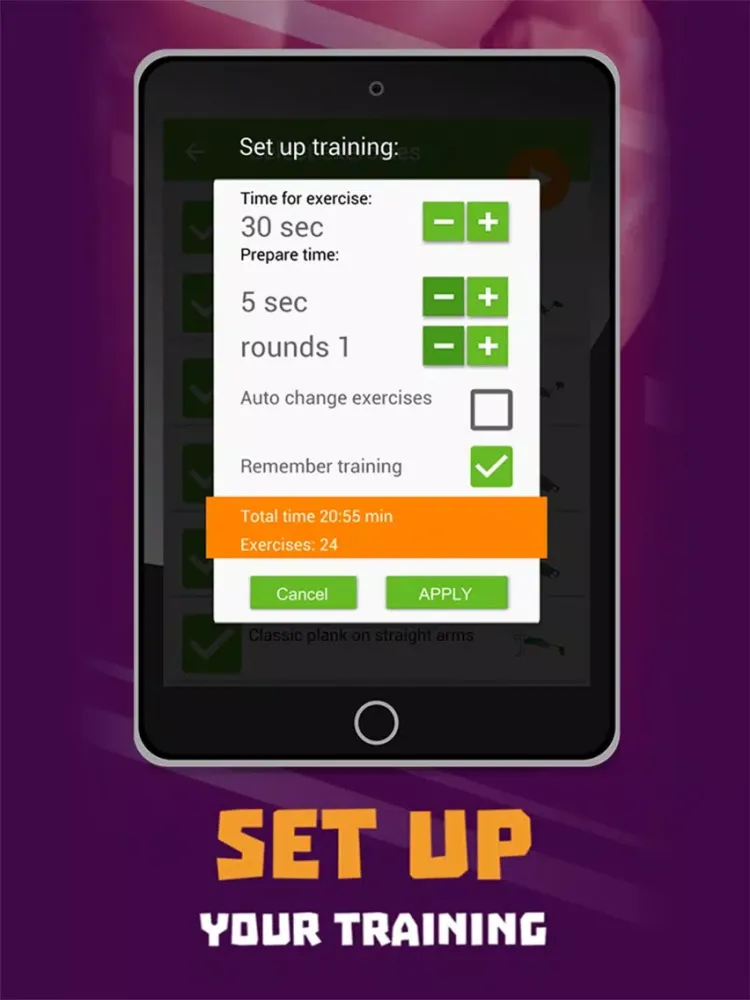 Plank workout PRO iPad 應用截圖