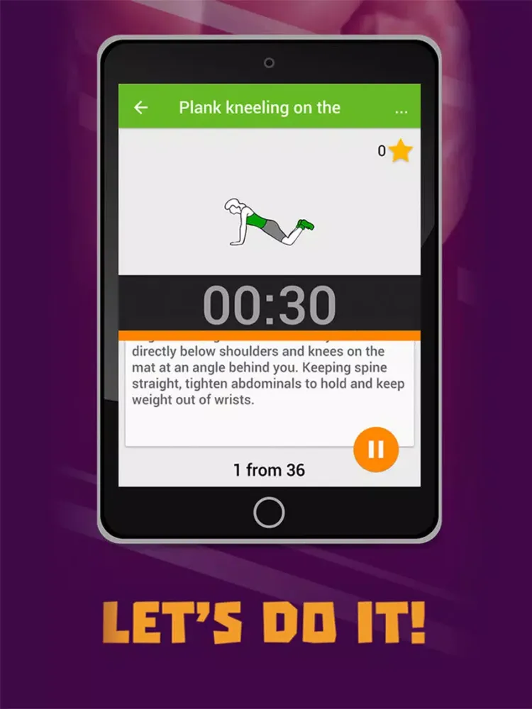 Plank workout PRO iPad 應用截圖