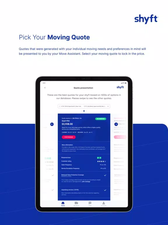 Zrzuty ekranu ShyftNext - Moving Quotes iPad 