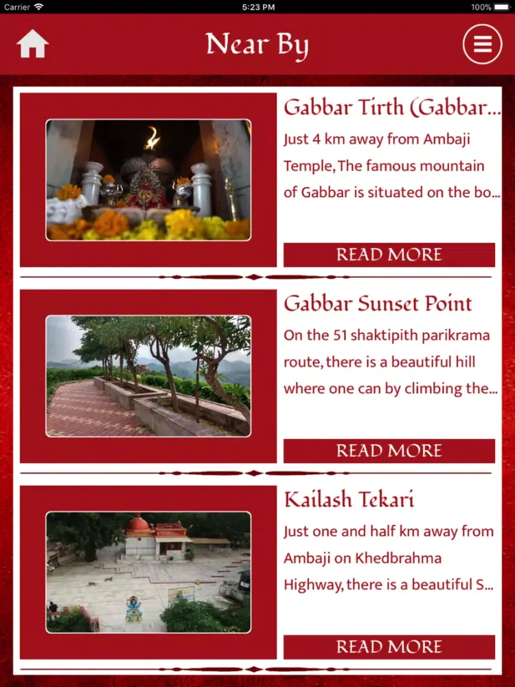 Ambaji Temple iPad  스크린샷